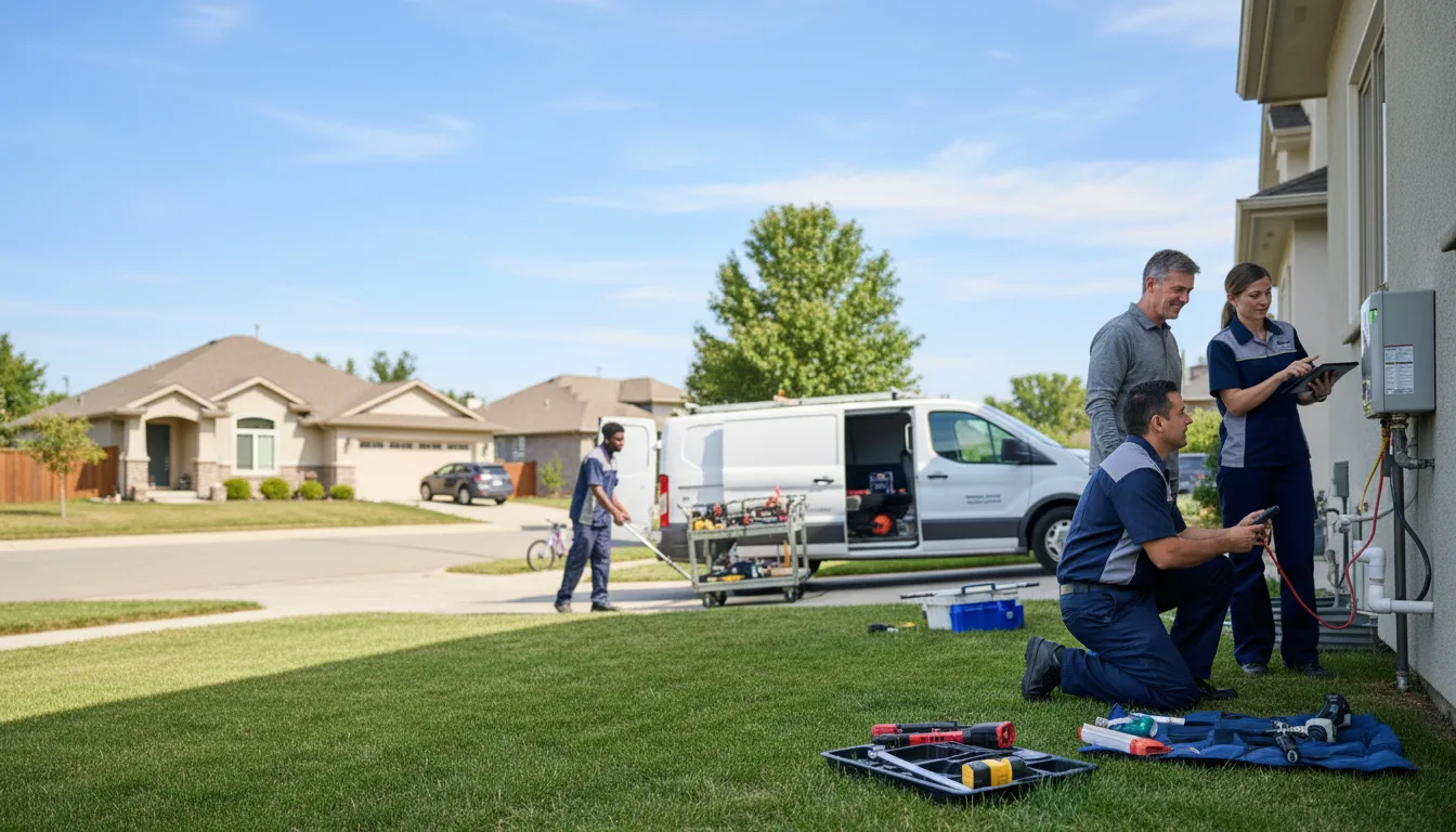 Tankless water heater service in Leander, TX